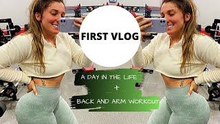 MY FIRST VLOG A DAY IN THE LIFE + BACK WORKOUT FOR THAT HOURGLASS SHAPE