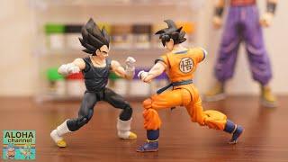 DRAGON BALL STOP MOTION SON GOKU VS VEGETA SUPER HERO