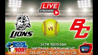 Boyd Co vs Elliott County Softball  KHSAA Softball  16th Region Tour  LIVE  Kool TV  52724