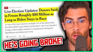 Biden is LOSING His Donors And Their Money  Hasanabi Reacts