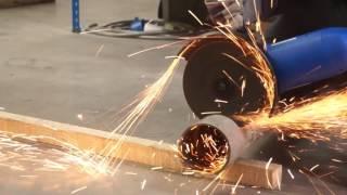 Hyundai 9 Inch Electric 230V Angle Grinder HY2157 In Use