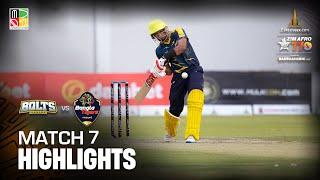 Match 7 Highlights I Day 3 I Harare Bolts vs Joburg Bangla Tigers  Zim Afro T10 Season 2