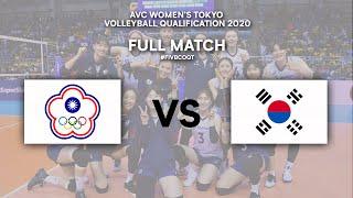 TPE vs. KOR - Semi Finals  AVC Womens Tokyo Volleyball Qualification 2020