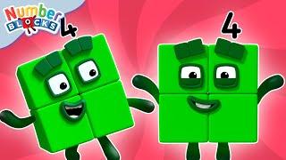 Four  Full Episode - S1 E6  Numberblocks Level 1 - Red 