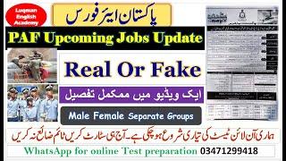 PAF new jobs 2023 PAF latest jobs announcement join PAF as airman paf test preparation