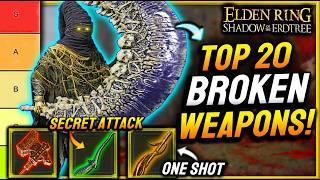Shadow of the Erdtree - NEW TOP 20 BEST WEAPONS Ranked