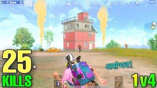 25 KILLS SOLO VS SQUAD FULL RUSH GAMEPLAY  PUBG MOBILE LITE