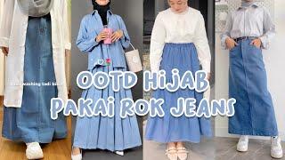 OOTD HIJAB PAKAI ROK JEANS PART II  OOTD HIJAB REMAJA + Link Produk dideskripsi #ootdhijabremaja