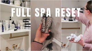 FULL SPA RESET  Getting My Spa Together  Restocking & Trying New Skincare