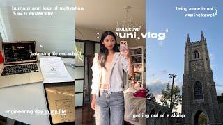 PRODUCTIVE DAY IN MY LIFE ️⋆˚ engineering uni vlog being alone in uni academic pressure