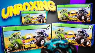 Hot Wheels Monster Trucks Unboxing  Unboxing the rarest finds  Opening  Kids World