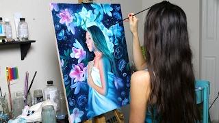 Oil Painting Time Lapse  The Sleepwalker by Lena Danya