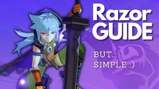 BEST Short and simple RAZOR build guide Genshin Impact