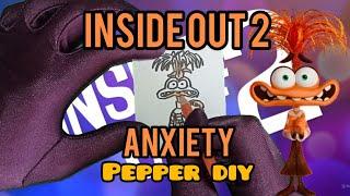 paper diy make paper doll Anxiety Inside out 2 #insideout #insideout2 #anxiety #pixar