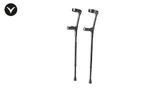 Elbow crutches - black