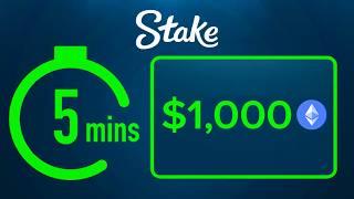 I WON $1000 IN 5 MINUTES ON STAKE