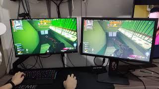 Teste entre Monitor Gamer Zowie XL2411K 1ms 144hz vs Monitor Gamer AOC LED 24 1ms 144hz Hero 24G2