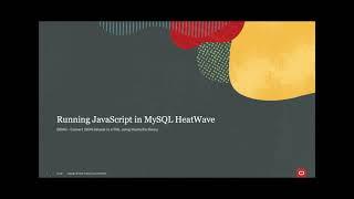 Demo Running JavaScript in MySQL HeatWave – Convert JSON dataset to HTML using Mustache library