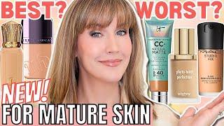 5 BEST & WORST New Foundations for Mature Skin 2024  Foundation Roundup