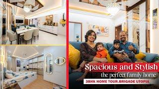 Vibrant & Captivating Home Interiors  3BHK Home Tour  Brigade Cornerstone Utopia  Chattels Design