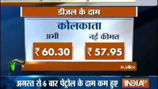 Petrol price cut by Rs 2.41 per litre diesel by Rs 2.25