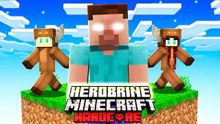 I Found HEROBRINE in One Block - Minecraft Scariest Mod #1