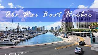 Discovering the Ala Wai Boat Harbor in Honolulu  4K Walking Tour