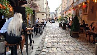 Львів 2024 нічне життя у центрі Львова вулиця Староєврейська Lviv walking tour