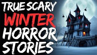 Terrifying Winter Night Horror Stories to Drift Off  Black Screen with Rain Sounds.