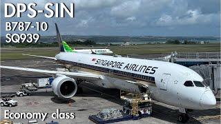 Singapore Airlines SQ939 B787-10 DenpasarDPS to SingaporeSIN  Trip report