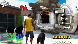 GTA 5  Franklin & Shinchan Found A Secret Hidden Mountain Bunker In GTA 5  GTA 5 Mods