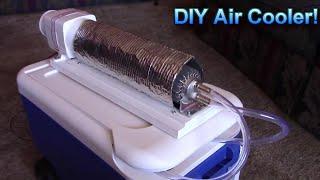 DIY Air Cooler wTubular Radiator High Airflow New Design DIY AC Air Conditioner 12v can b solar