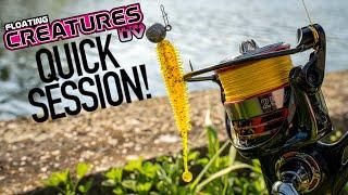 QUICK PERCH SESSION  Using the Ultra UV Floating Creatures to catch perch