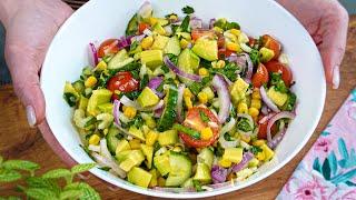 I cant stop eating this avocado salad Very healthy and tasty salad