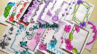 20 BEAUTIFUL BORDER DESIGNSPROJECT WORK DESIGNSA4 SHEETFILEFRONT PAGE DESIGN FOR SCHOOL PROJECTS