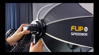 How to use Speedbox Flip 20G24G softbox lighting kit?
