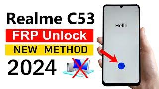 Realme C53 GoogleFRP Bypass 2024 No PC Required