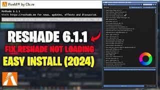 FiveM  How to Install ReShade v6.1.1  Fix Fivem Reshade 6.1.1 Not Loading & Working 2024