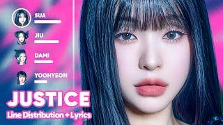 Dreamcatcher - JUSTICE Line Distribution + Lyrics Karaoke PATREON REQUESTED