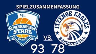 Die Spielzusammenfassung  VfL SparkassenStars Bochum vs. Itzehoe Eagles  23.11.19 - 10. Spieltag