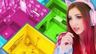the sims 4 but every room is a different color