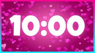 10 Minute Timer Valentines Day and Cozy Music  LOVE - CLASSROOM - HEARTS 