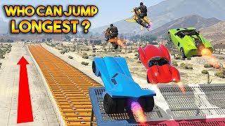 GTA 5 ONLINE  WHO CAN JUMP LONGEST?
