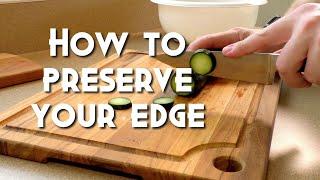 How To Make Your Kitchen Knife Edge Last - Using Your Knife