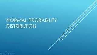 Normal Probability Bell Curve