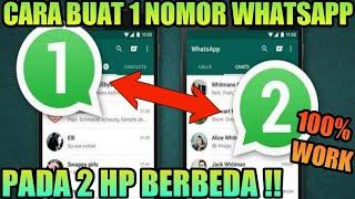 cara membuat 1 nomor whatsapp di 2 hp berbeda