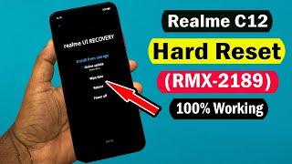 Realme C12 Hard Reset  Realme C12 RMX-2189 Factory ResetPassword Unlock  C12 Pattern Unlock 