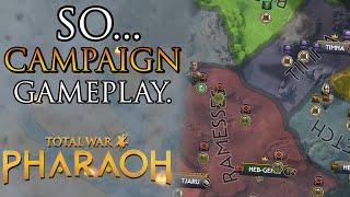 First look at Total War Pharaoh Campaign gameplay + a theory on WHY its a Troy reskin...