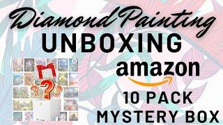 Amazon 40x50 cm 10 Pack Mystery Box Diamond Painting Unboxing