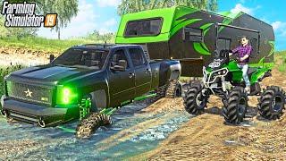 SECRET MUDDING HOLE FOUND  MILLIONAIRE MUDDING  FARMING SIMULATOR 2019